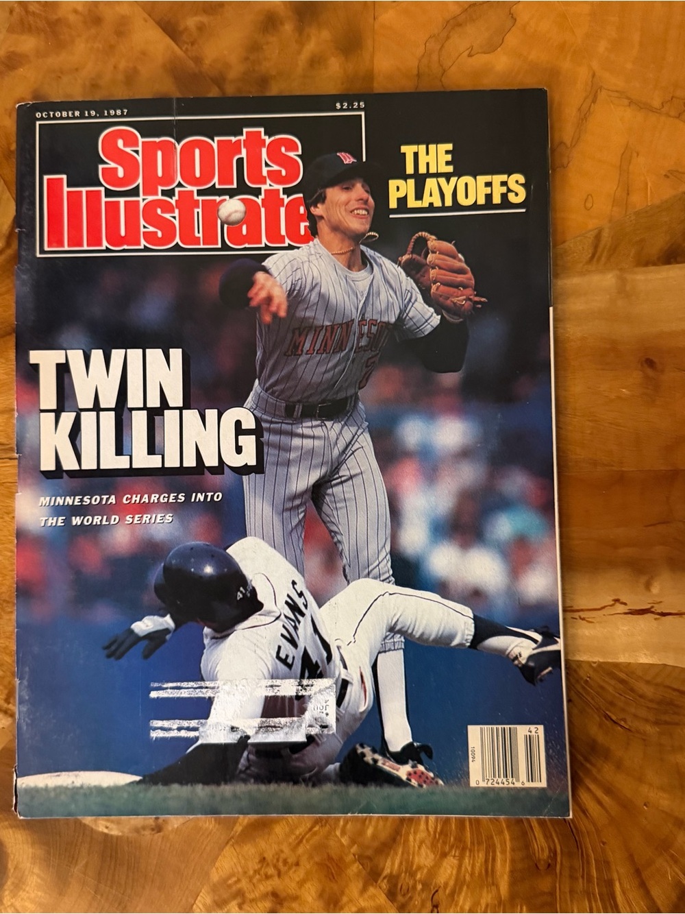 Vintage October 19, 1987 Sports Illustrated Magazine Twin Killing Minnesota
